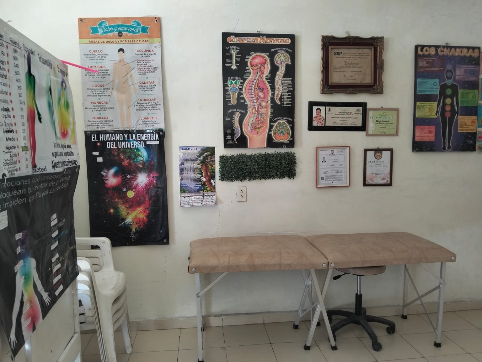 Interior del consultorio
