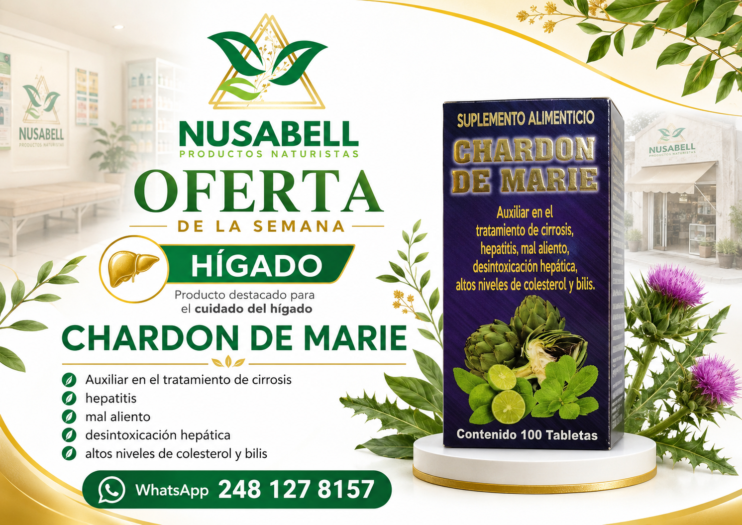Oferta de la semana hígado Chardon de Marie